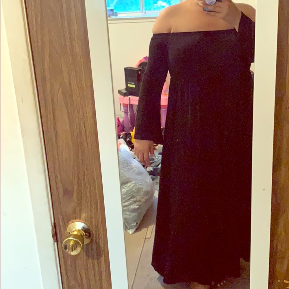 Jersey maxi dress